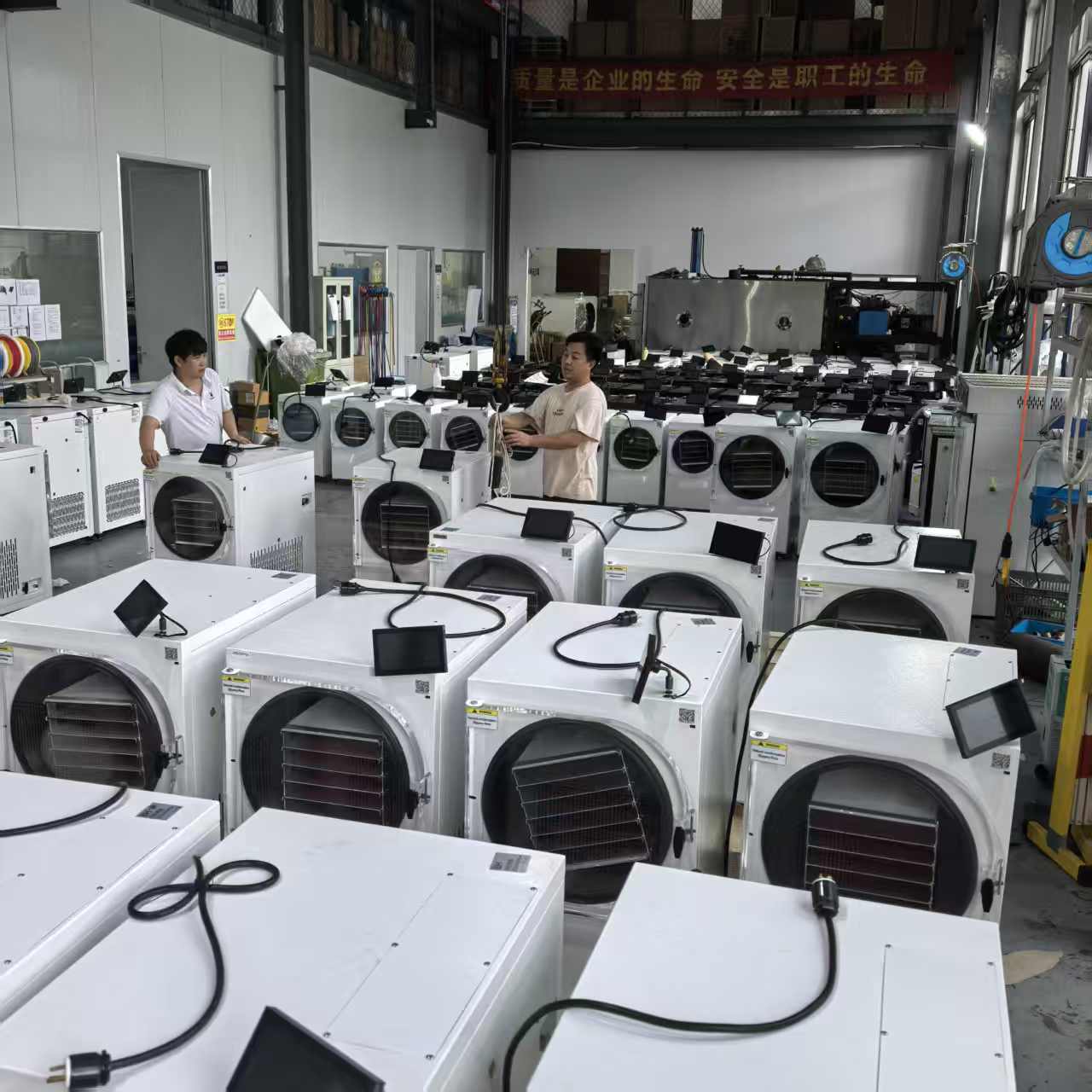 SJ-05H SJ-08H and SJ-10H small food freeze dryer assembly batch